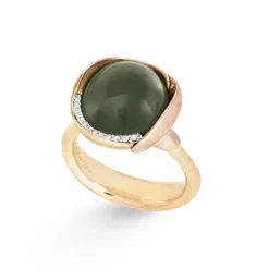 Ole Lynggaard Copenhagen Gullringer-Ring, Lotus Str 3 Serpentin