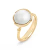 Ole Lynggaard Copenhagen Gullringer-Ring, Lotus Sydhavsperle Liten