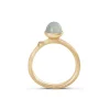 Ole Lynggaard Copenhagen Gullringer-Ring, Lotus Tiny Akvamarin