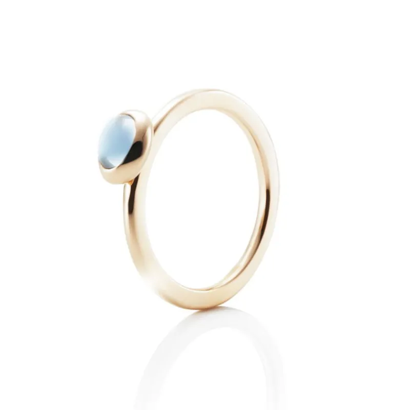 Efva Attling Gullringer-Ring, Love Bead Topas