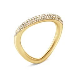 Georg Jensen Diamantringer-Ring, Offspring Gult Gull Pave