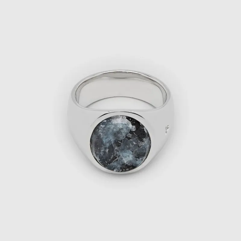 Tom Wood Ringer-Ring, Oval Larvikite
