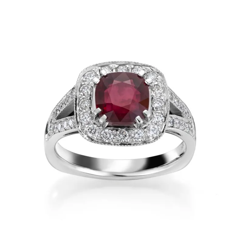 David-Andersen Gullringer-Ring, Rubin 2,03 Ct
