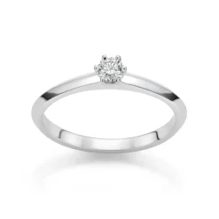 David-Andersen Diamantringer-Ring, Solitaer 0,15 Ct