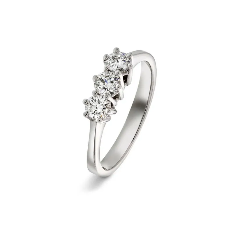 David-Andersen Diamantringer-Ring, 3-Stens (0,60 Ct)