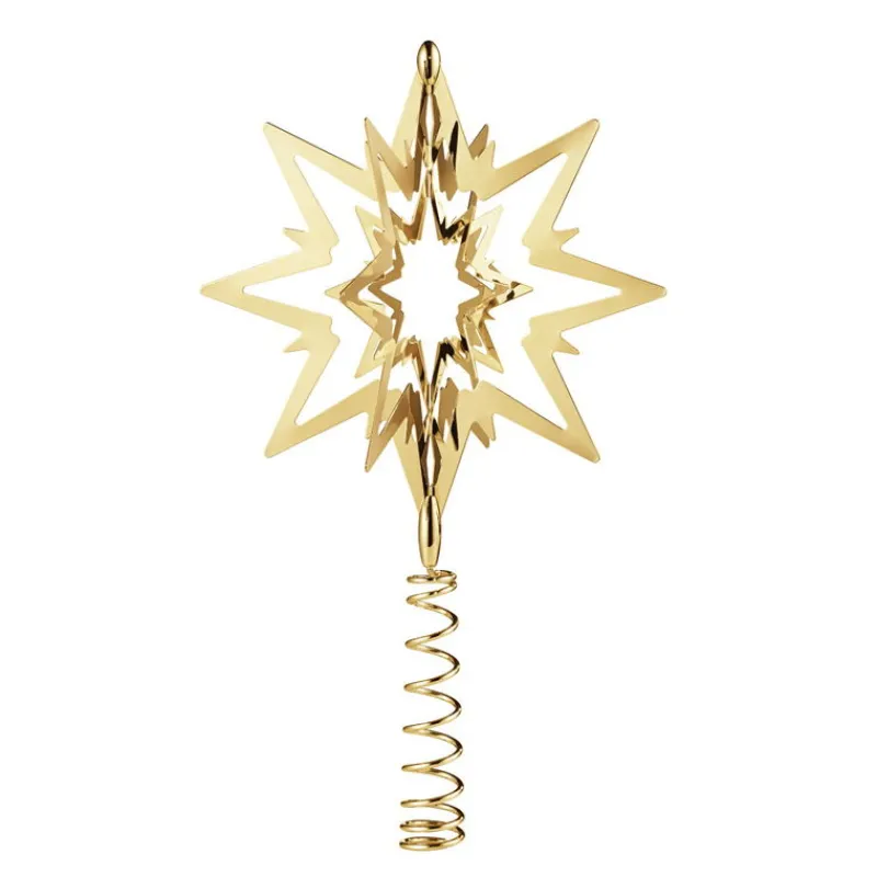 Georg Jensen Home Julepynt-Toppstjerne, Forgylt Liten